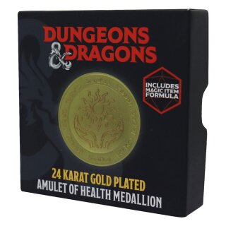 Dungeons &amp; Dragons Medaille Amulet Of Health Limited Edition (vergoldet)