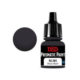 D&amp;D Prismatic Paint: Black Wash 92.201 (8 ml)