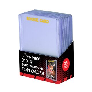 UP - Toploader - 3&quot; x 4&quot; Rookie Gold (25)