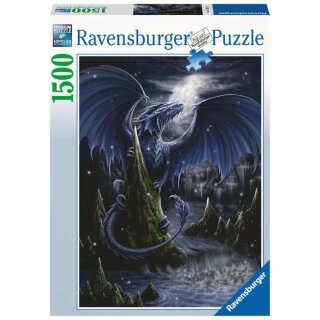 Puzzle: Der schwarzblaue Drache (1500 Teile)