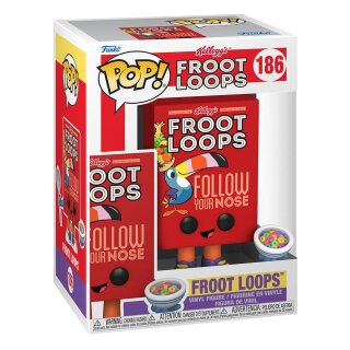 Kelloggs POP! Vinyl Figur Froot Loops Cereal Box 9 cm