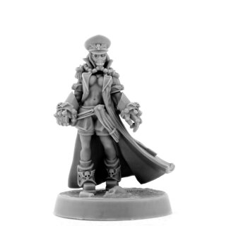 Imperial Female Commissar with Fists of Power (Pin-Up)