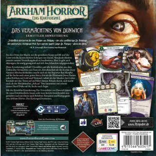Arkham Horror: Das Kartenspiel - Das Verm&auml;chtnis von Dunwich (Ermittler-Erweiterung) (DE)