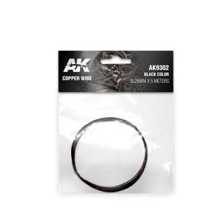 Black Copper Wire 0.25mm (5m)