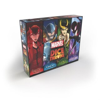 Dice Throne Marvel 4-Hero Box - Scarlet Witch, Thor, Loki, Spider-Man (EN)