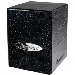 UP - Deck Box - Satin Cube - Glitter Black