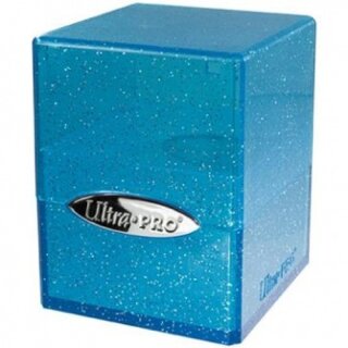 UP - Deck Box - Satin Cube - Glitter Blue