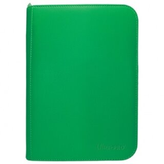 UP - Vivid 4-Pocket Zippered PRO-Binder - Green