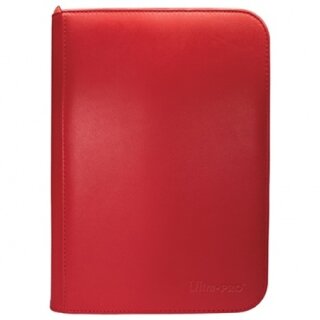 UP - Vivid 4-Pocket Zippered PRO-Binder - Red