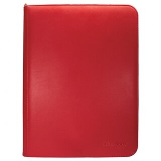 UP - Vivid 9-Pocket Zippered PRO-Binder - Red