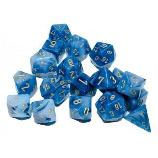 Phantom Bag of 20 Polyhedral Teal/Gold (Limited Edition)