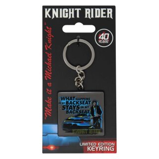 Knight Rider Metall Schl&uuml;sselanh&auml;nger 40th Anniversary (Limited Edition)