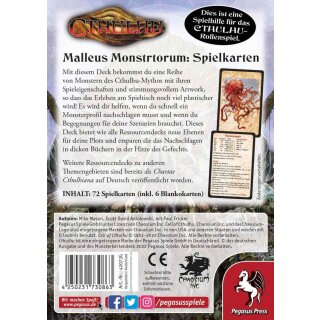 Cthulhu Malleus Monstrorum Spielkarten (DE)