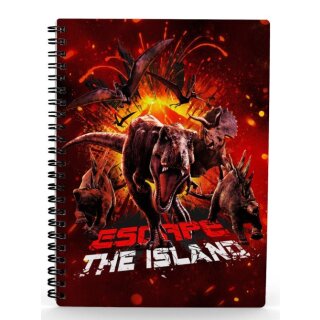 Jurassic World Notebook with 3D-Effect Escape