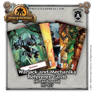 Iron Kingdoms RPG: Warjack and Mechanika Reference Card Deck (5e) (EN)