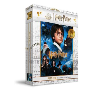 Harry Potter Puzzle mit 3D-Effekt Philosophers Stone Poster (100 Teile)