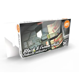 Black &amp; Cream White Vehicle Interiors