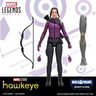 Hawkeye Marvel Legends Series Actionfigur 2022 Infinity Ultron BAF: Kate Bishop 15 cm