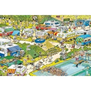 Jan van Haasteren Puzzle - Camping Chaos (1000 Pieces)