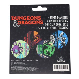 Dungeons &amp; Dragons Untersetzer 4er-Pack