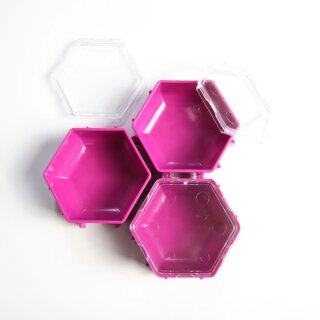 Honeycombs Ressourcenschalen inkl. Deckel (Pink) (3)