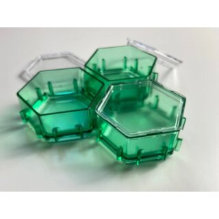 Honeycombs Ressourcenschalen Crystal Clear inkl. Deckel (Klar Gr&uuml;n) (3)