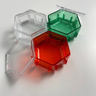 Honeycombs Ressourcenschalen Crystal Clear inkl. Deckel (Klar Gr&uuml;n) (3)