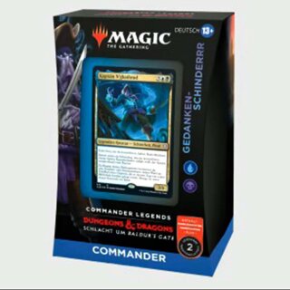 Magic the Gathering Commander Legends Baldurs Gate Commander Deck 2 - The Mind Flayarrrs (Blau-Schwarz) (1) (DE)