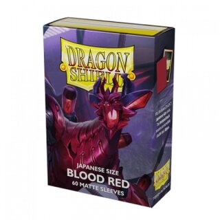 Dragon Shield Japanese Matte Sleeves - Blood Red Juusouken (60 Sleeves)
