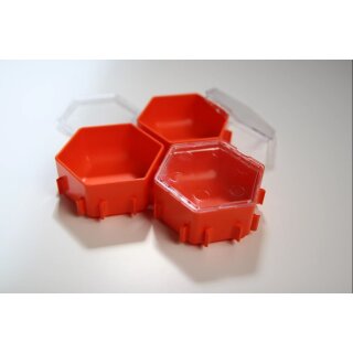 Honeycombs Ressourcenschalen inkl. Deckel (Rot) (3)