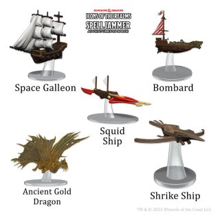 D&amp;D Icons of the Realms Spelljammer Adventures in Space Miniaturen vorbemalt Ship Scale - Welcome to Wildspace