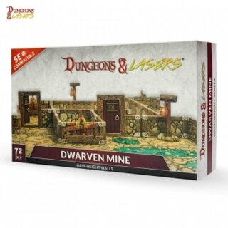 Dungeons &amp; Lasers - Dwarven Mine Half-Height Walls