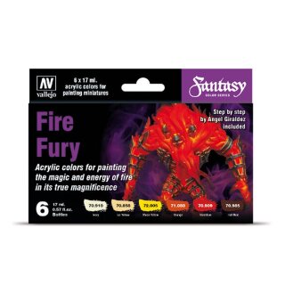 Vallejo Model Color Set: Fire Fury (6)
