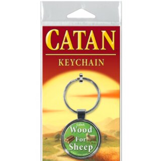 Catan Keychains Wood 4 Sheep