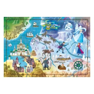 Disney Story Maps Puzzle Die Eisk&ouml;nigin (1000 Teile)