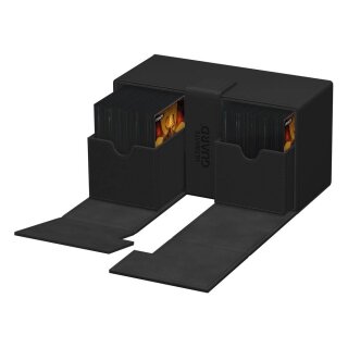 Ultimate Guard Twin Flip`n`Tray 200+ XenoSkin Monocolor - Schwarz