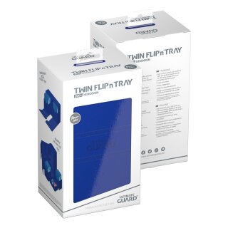 Ultimate Guard Twin Flip`n`Tray 200+ XenoSkin Monocolor - Blau