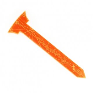Deep Strike Ruler Template 9&quot; - Small Perimeter - Orange