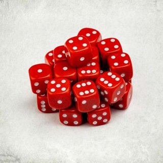 Battle Dice 25x Red 12mm