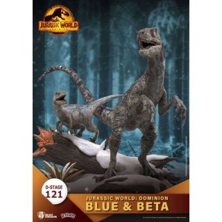 Jurassic World: Ein neues Zeitalter D-Stage PVC Diorama: Blue &amp; Beta