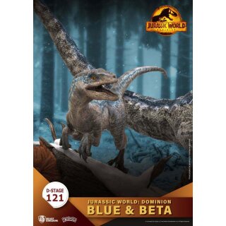 Jurassic World: Ein neues Zeitalter D-Stage PVC Diorama: Blue &amp; Beta