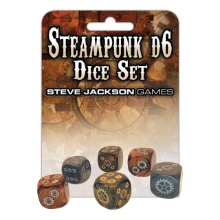 Steampunk D6 Dice Set (6)
