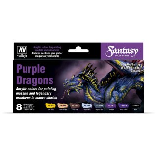 Game Color Set: Purple Dragons (8)