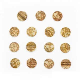 Cathedral 28.5mm Round - Base Toppers (15)