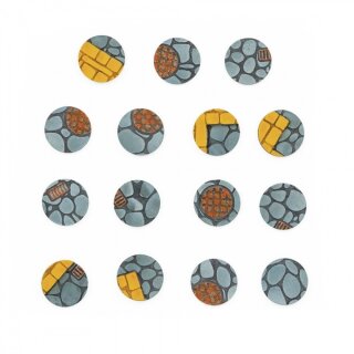 ** % SALE % ** Town Streets 28.5mm Round - Base Toppers (15)