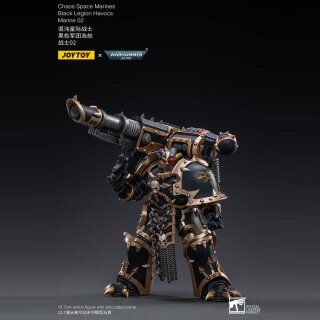 Warhammer 40k Actionfigur 1/18 Black Legion Havocs Marine 02 13 cm