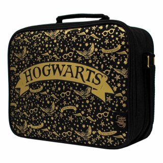 Harry Potter Lunch Bag Hogwarts Black &amp; Gold
