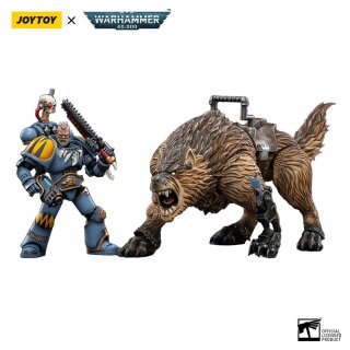 Warhammer 40k Actionfigur 1/18 Space Wolves Thunderwolf Cavalry Bjane