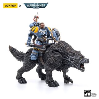 Warhammer 40k Actionfigur 1/18 Space Wolves Thunderwolf Cavalry Frode