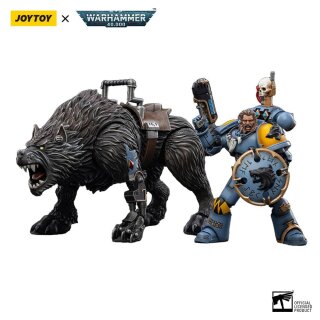 Warhammer 40k Actionfigur 1/18 Space Wolves Thunderwolf Cavalry Frode
